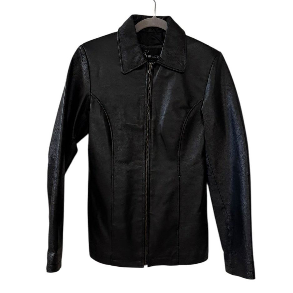 Triage Leather Jacket Sleek Winter Armor Zip Up Cold-Proof