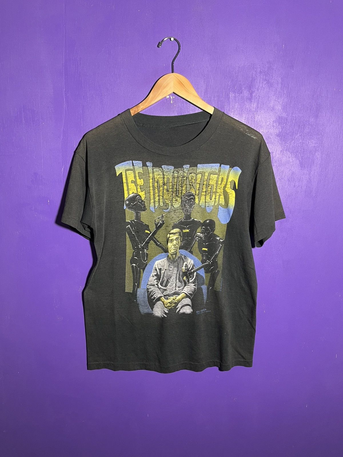 Band Tees × Vintage Vintage 1989 The inquisitors rock mars tour t-shirt Size US M / EU 48-50 / 2 - 1 Thumbnail