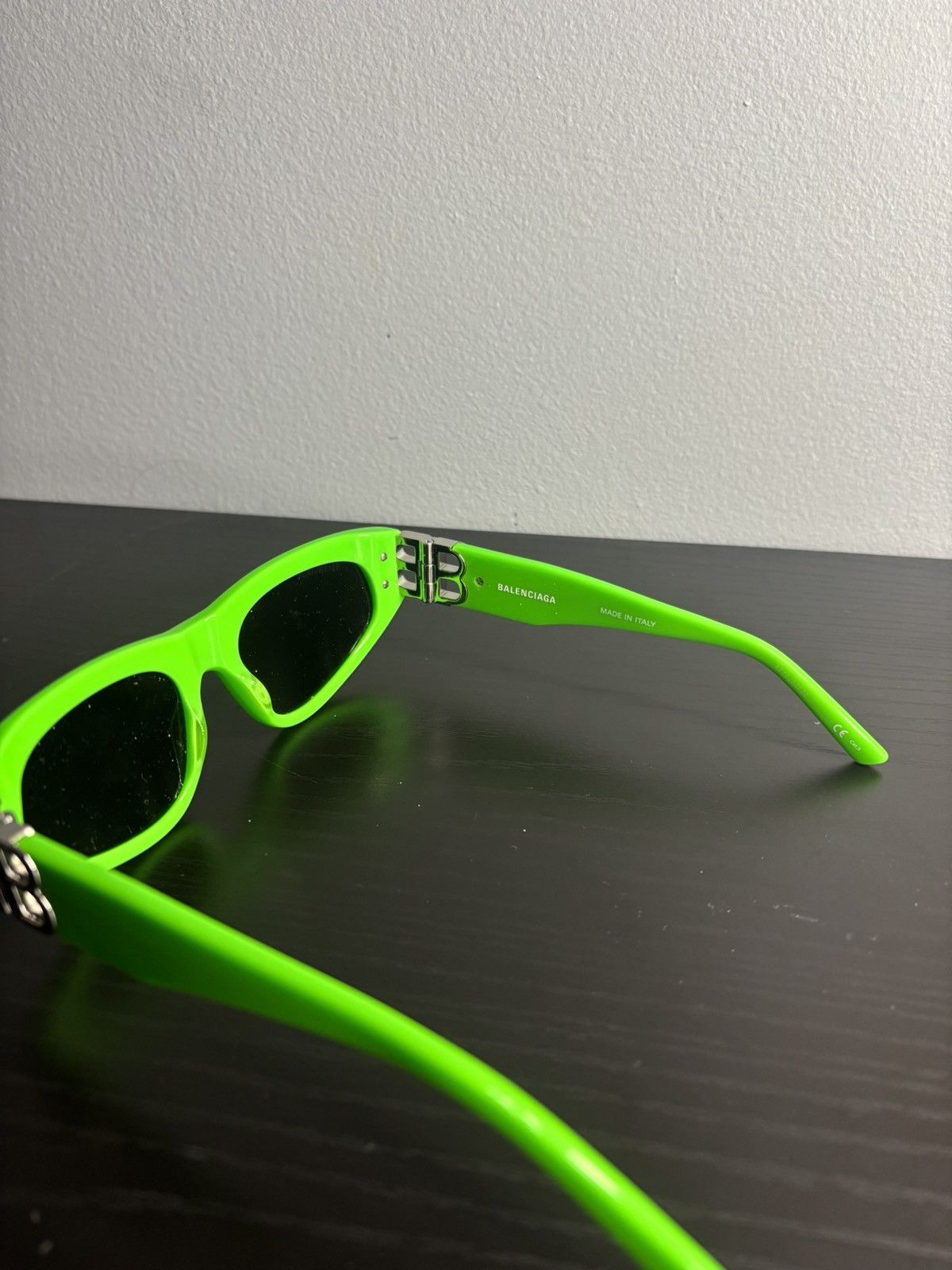 Balenciaga Balenciaga Green Sunglasses Size ONE SIZE - 3 Thumbnail