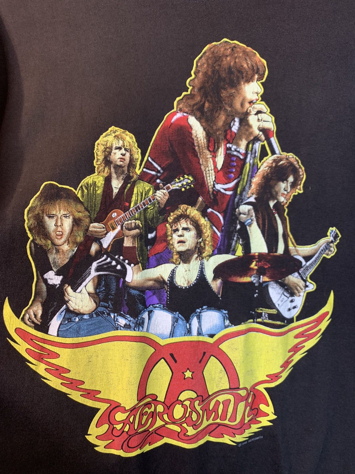 Band Tees × Vintage *RARE* Vintage 1980’s Aerosmith Walk This Way USA-Made Shirt Size US XL / EU 56 / 4 - 3 Thumbnail