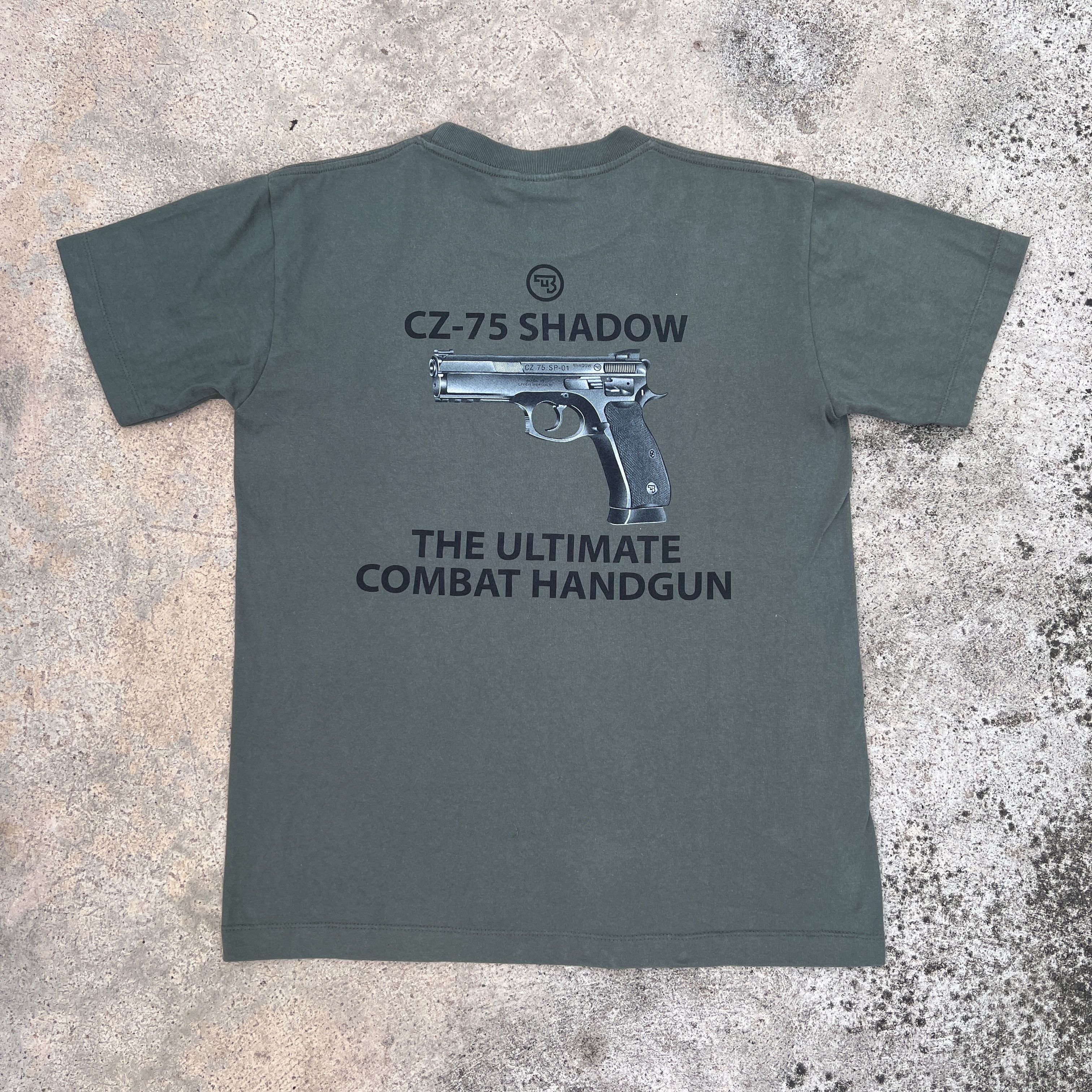 Vintage Vintage Y2K Pistol CZ 75 SHADOW Gun Promo Tee 911 Size US M / EU 48-50 / 2 - 2 Thumbnail