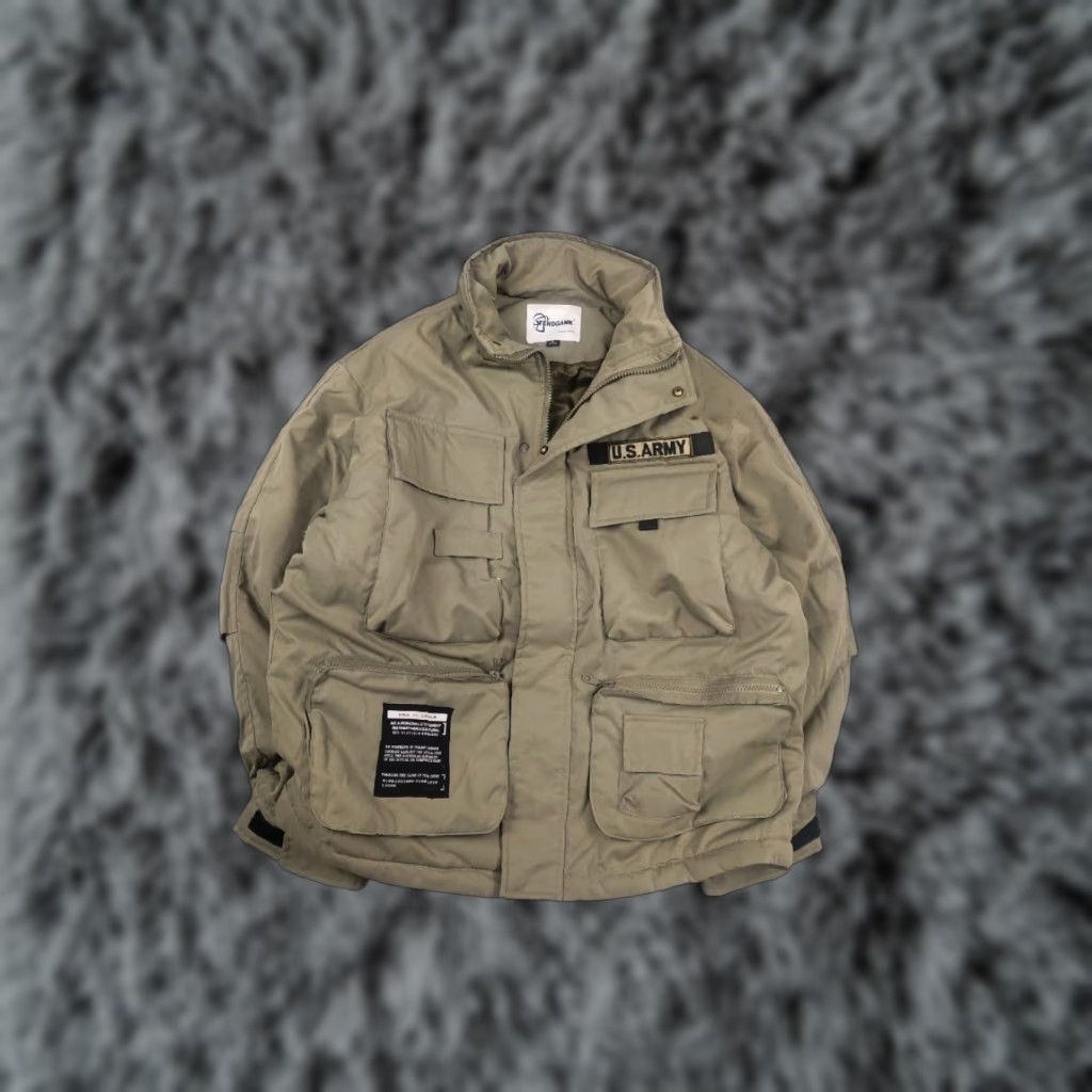 Kapital TendGank U.S. ARMY Jacket Military Style Winter Padded Vintage Korean Kapital L Green Mens 69 cm 60 cm Sleeve 54 cm Height? Size US L / EU 52-54 / 3 - 1 Thumbnail