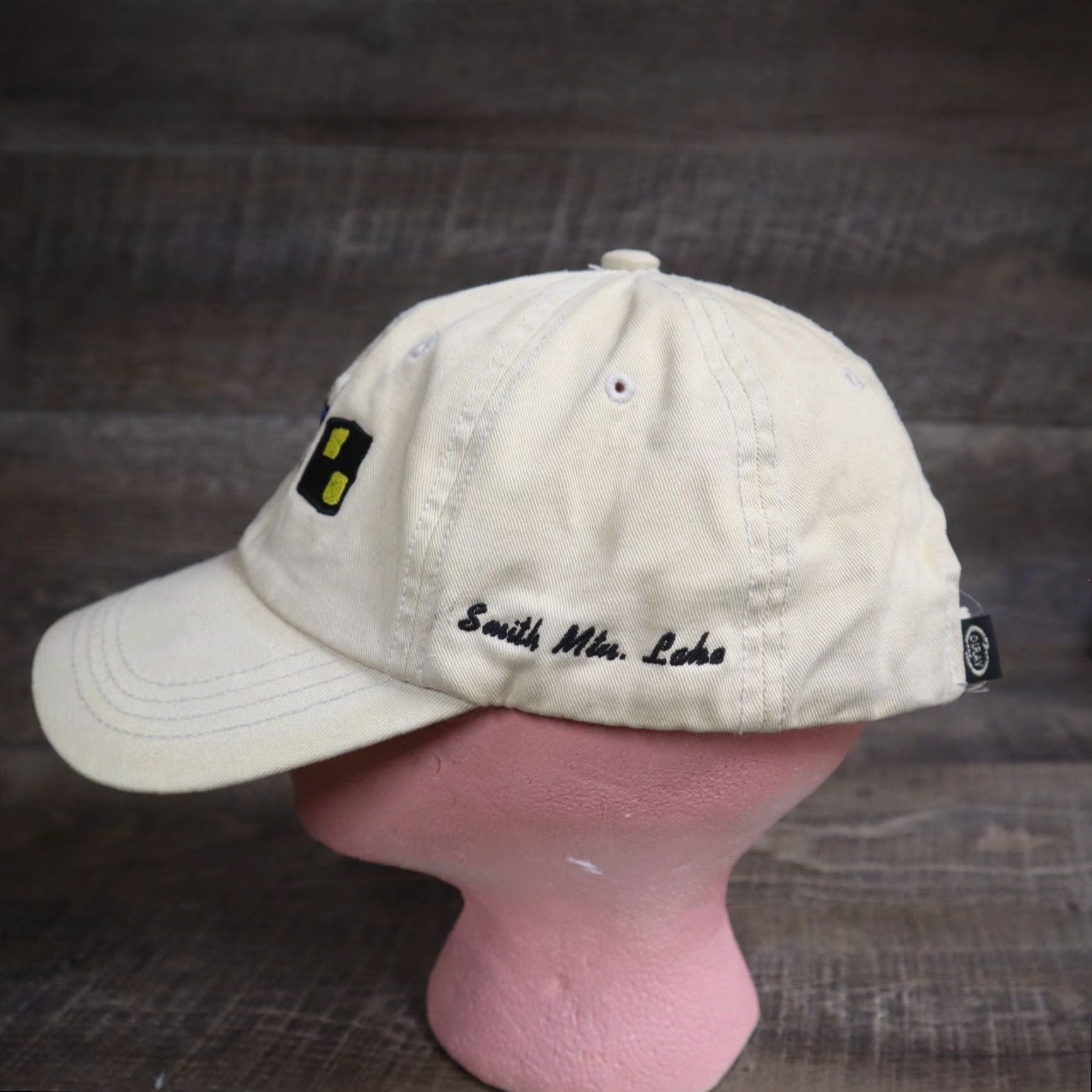 Vintage Vintage Lake District Unisex Adjustable Baseball Cap Beige Cotton 90s Outdoor Outdoor Size ONE SIZE - 2 Thumbnail