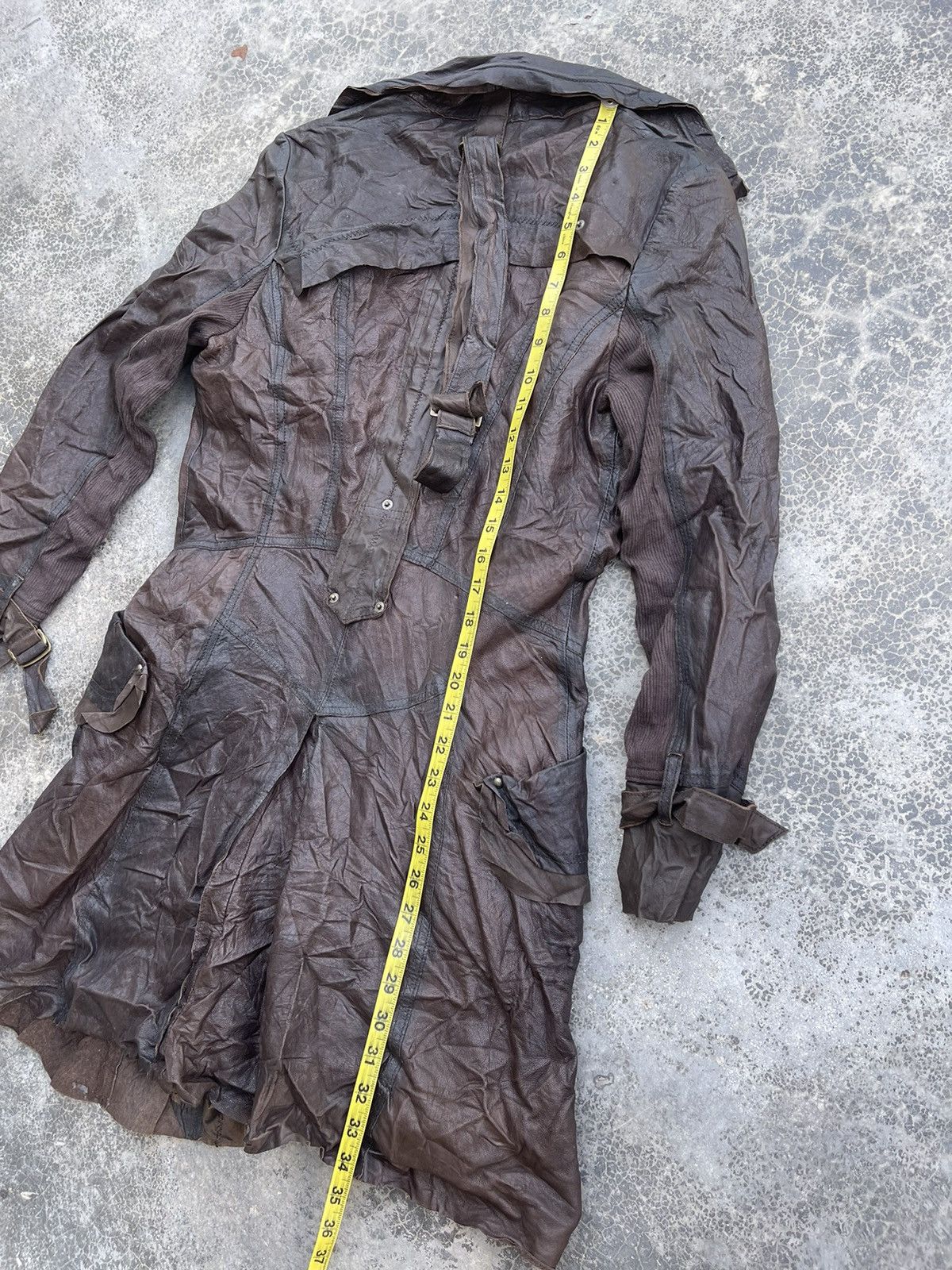 If Six Was Nine Blue Jam sheep leather Bondage L.G.B style Jacket Size S / US 4 / IT 40 - 18 Thumbnail