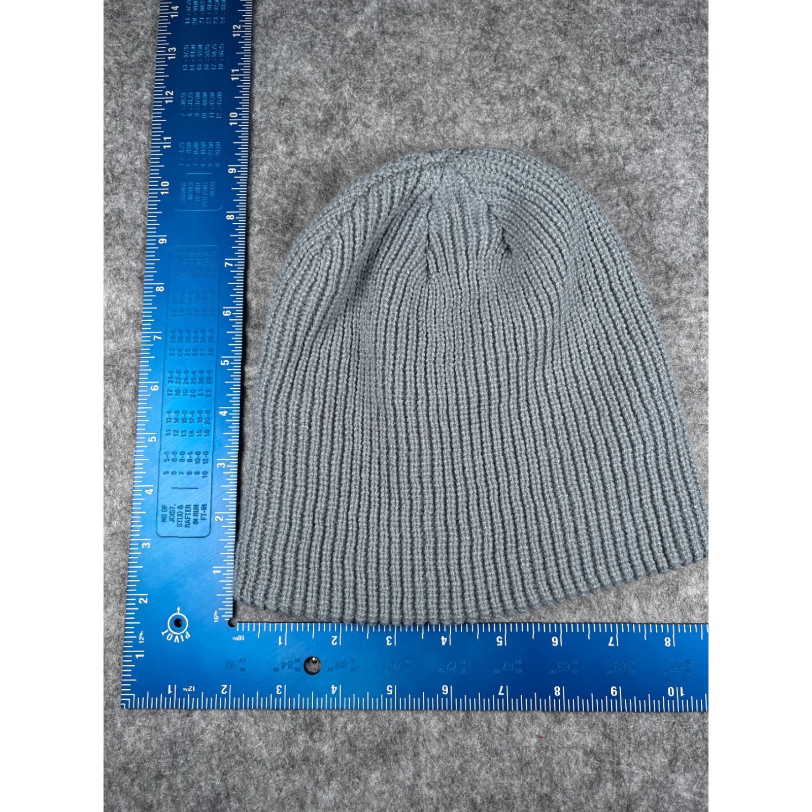 Vintage Beanie Toque Adult One Size Blue Double Knit 100% Acrylic Winter Snow Ski Size ONE SIZE - 3 Thumbnail