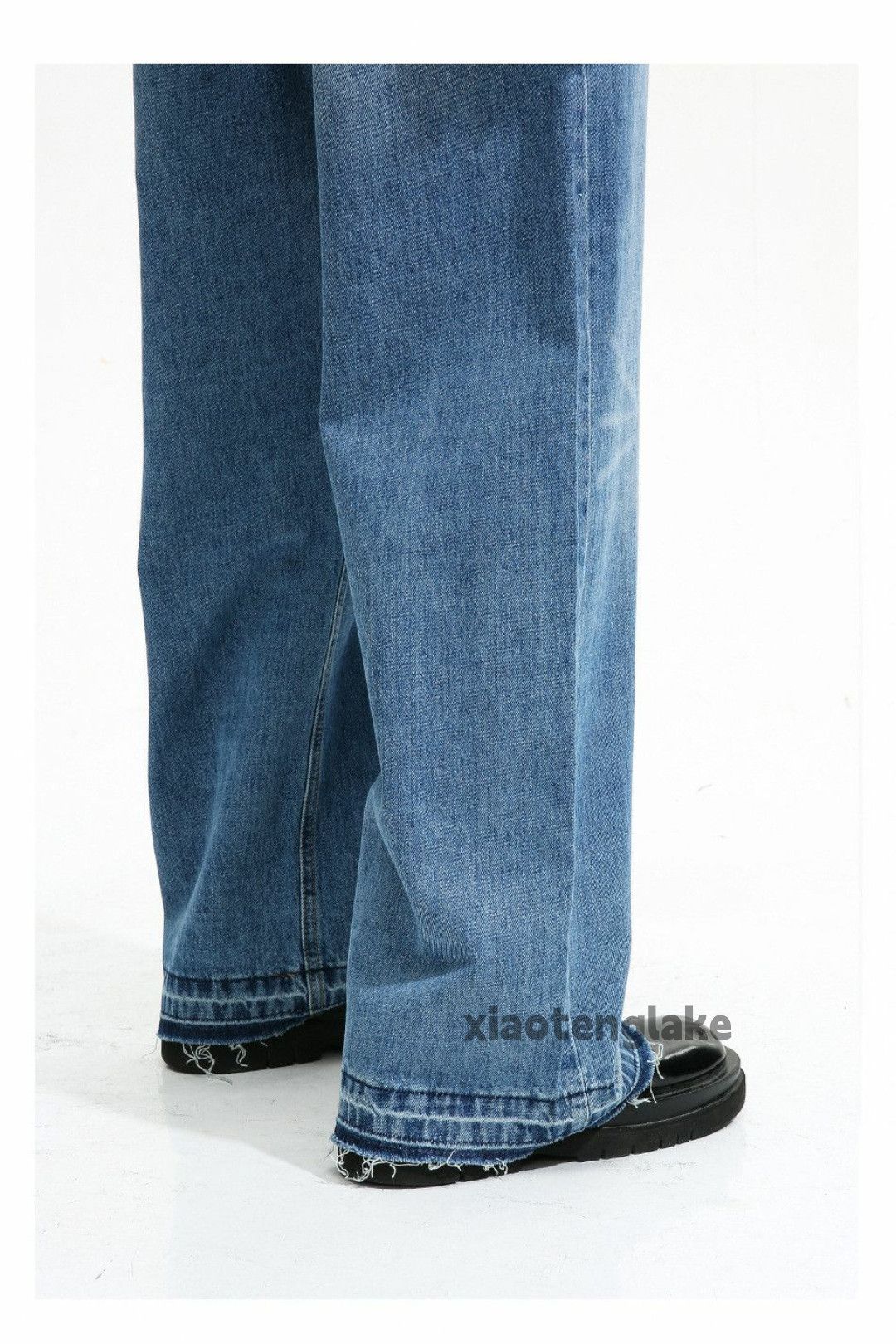 Jean × Vintage washed faded cleanfit yuppie loose baggy flared jeans Size US 30 / EU 46 - 7 Thumbnail