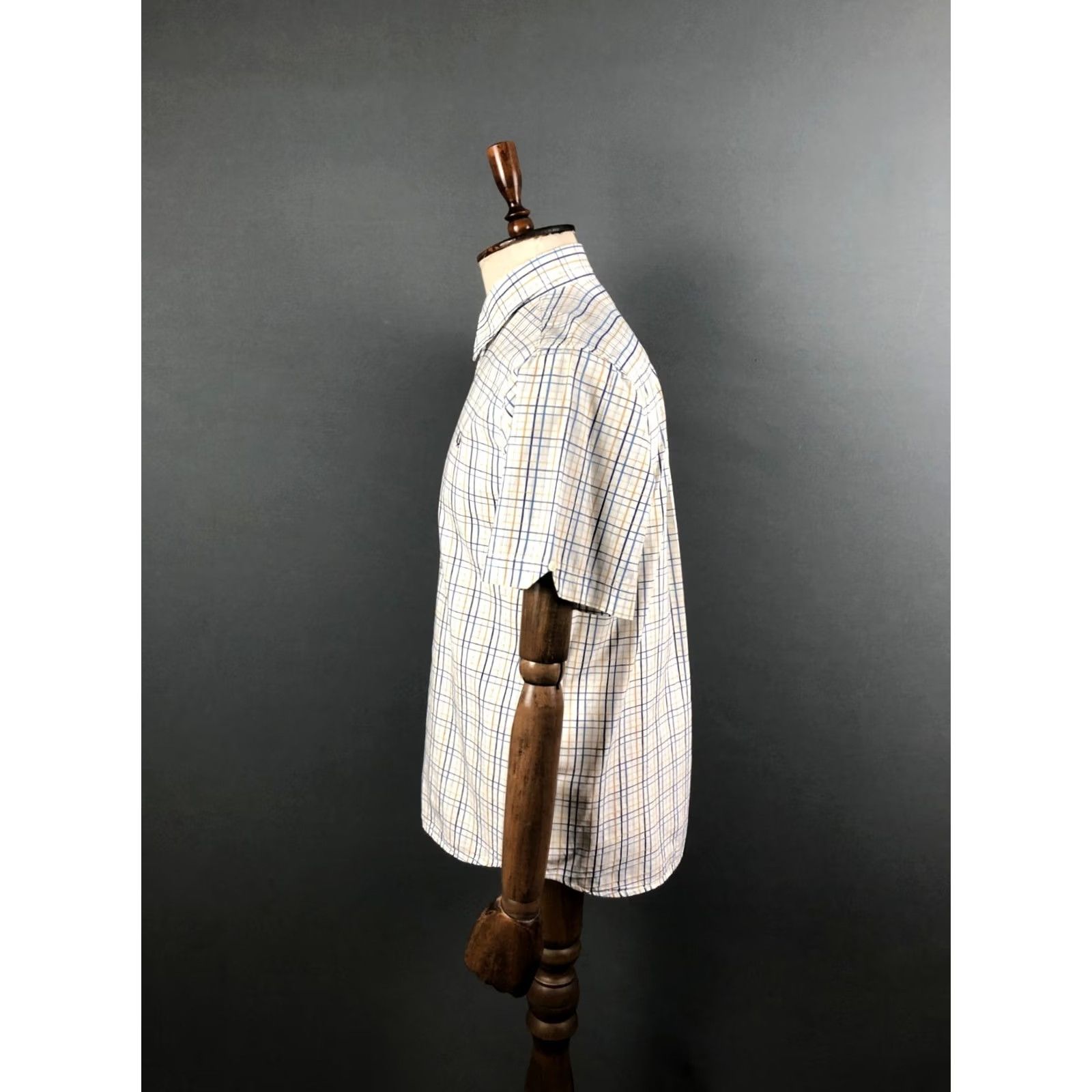 Fred Perry Fred Perry Men's Shirt Ivory Cotton Check Short Sleeve M Size US M / EU 48-50 / 2 - 2 Thumbnail
