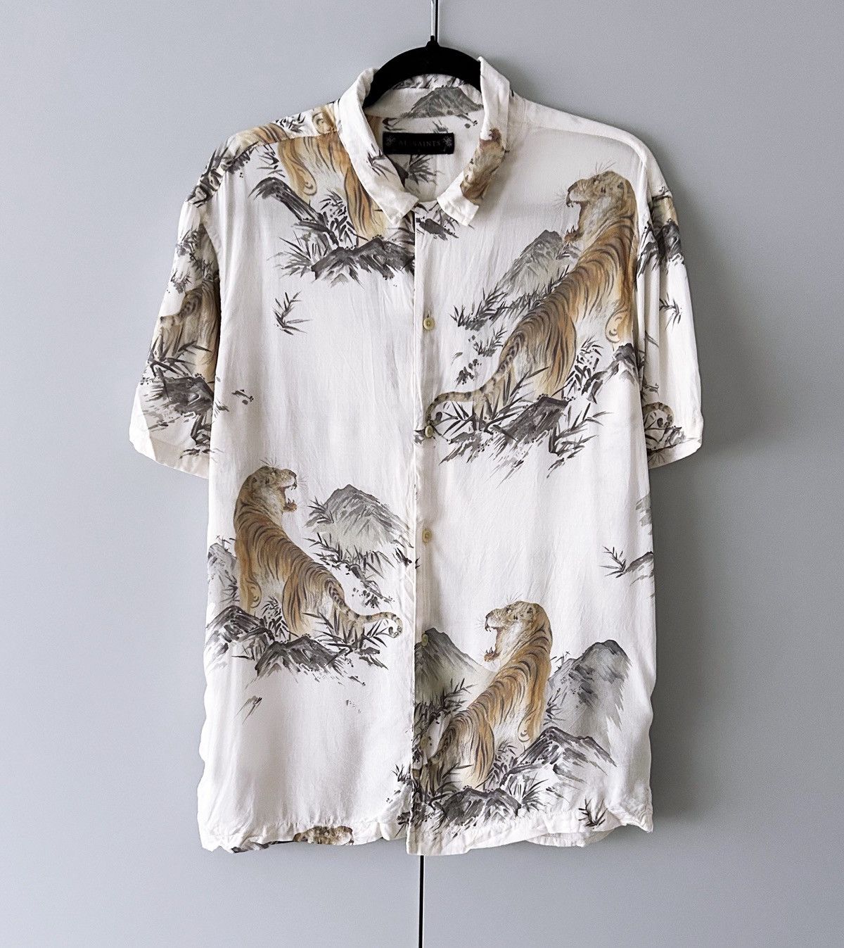 Allsaints All Saints hawaiian shirt tiger Size US S / EU 44-46 / 1 - 1 Thumbnail