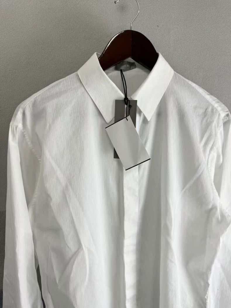 Dior Dior White Printed Long Sleeve Shirt-2506 Size US M / EU 48-50 / 2 - 2 Thumbnail