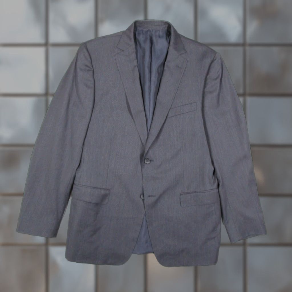 Ermenegildo Zegna Z Zegna Jacket Mens 52 L EU Blue Striped Wool 2 Button Double Vented City Size US XS / EU 42 / 0 - 1 Thumbnail
