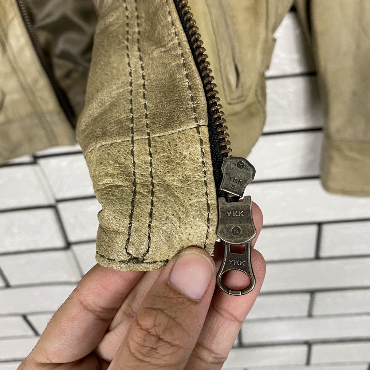 Japanese Brand 📌Vintage Cafe Racer Leather Jacket GGPX Issey Miyake Size US M / EU 48-50 / 2 - 21 Thumbnail