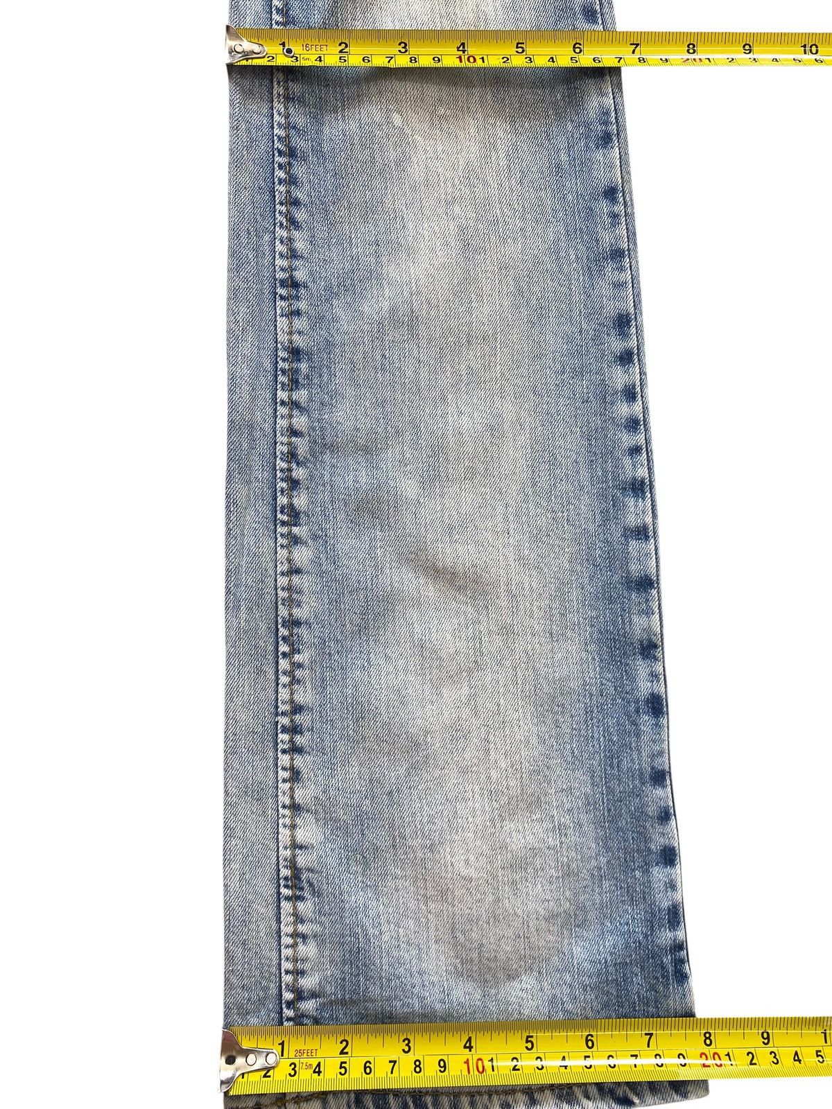 Japanese Brand Denim Rules Light Wash High Waist Boot Cut Style Jeans Size 28" / US 6 / IT 42 - 10 Thumbnail