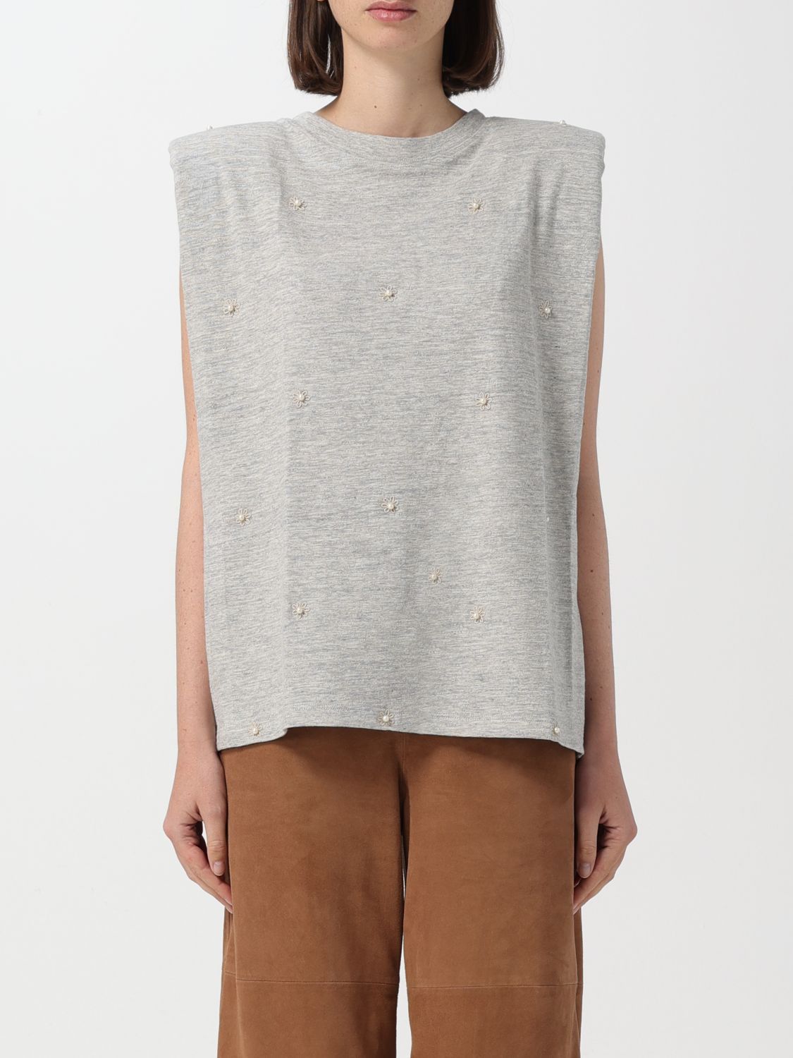 image of Golden Goose T-Shirt Woman Grey, Women's (Size 2XS)