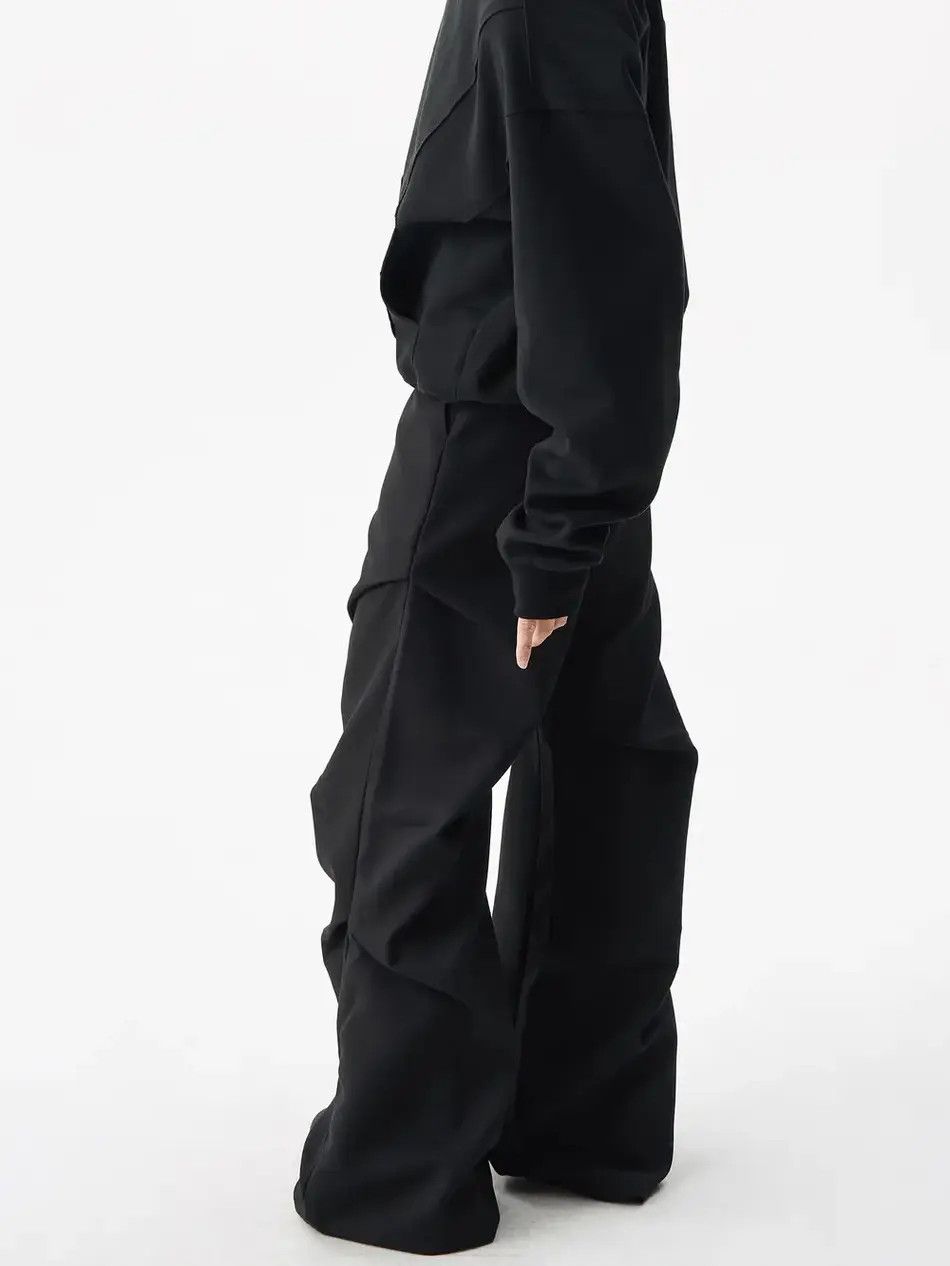 Japanese Brand × Vintage Loose drape wide leg suit casual pants Size US 30 / EU 46 - 4 Thumbnail