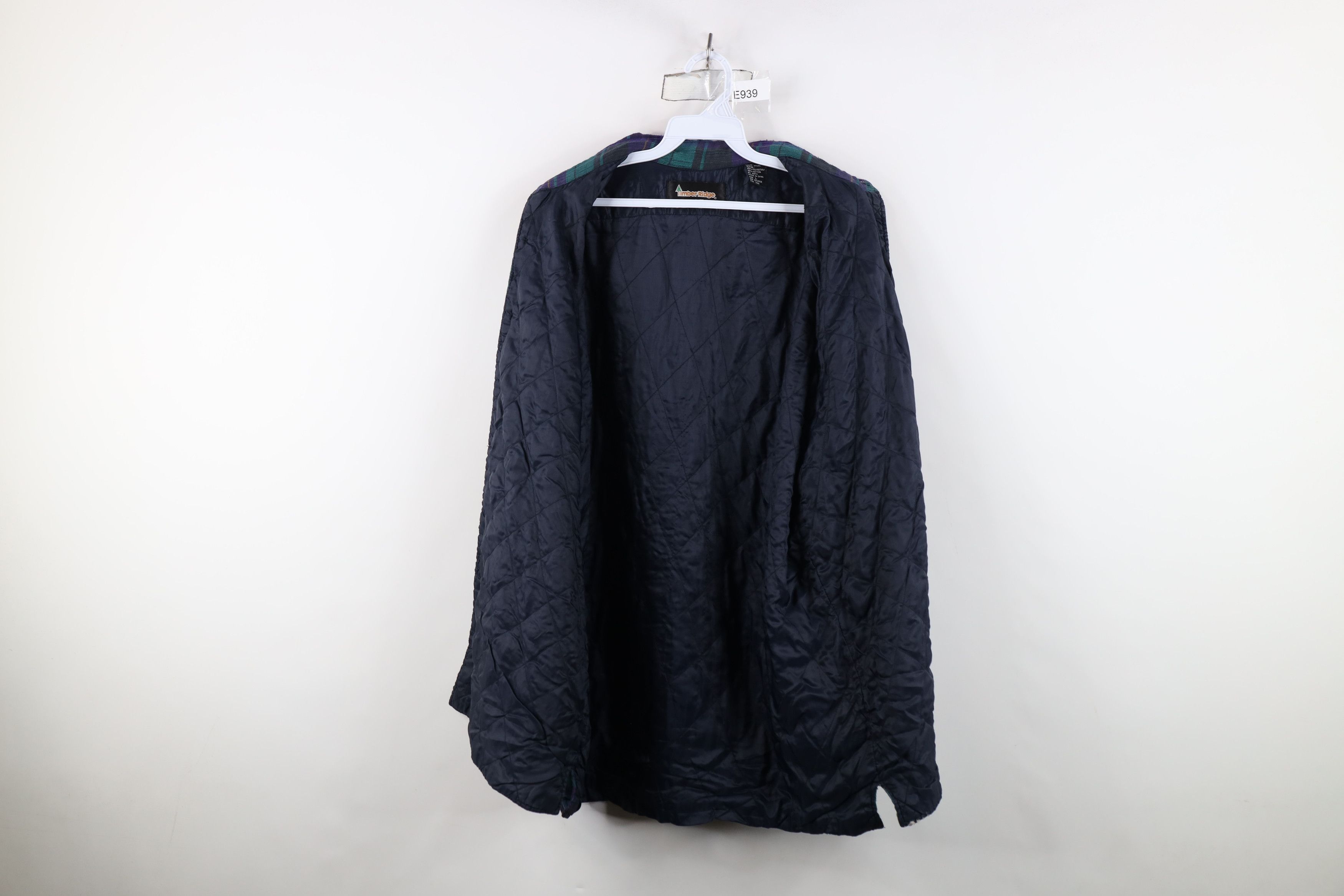 Vintage Vintage 90s Streetwear Quilted Flannel Shirt Jacket Shacket Size US L / EU 52-54 / 3 - 12 Thumbnail