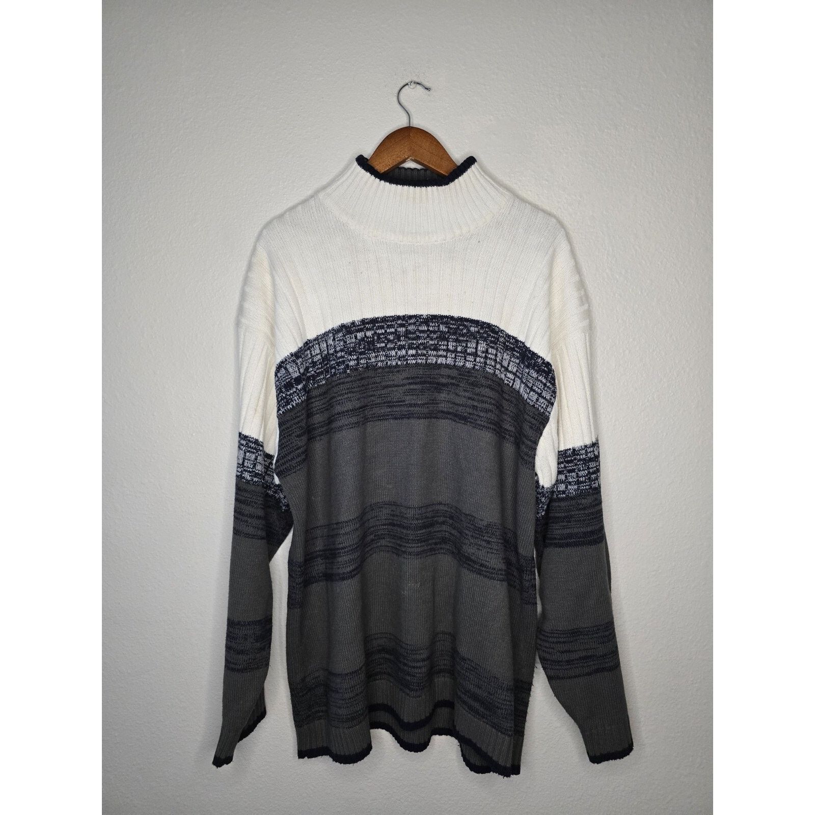 Southpole Vintage Southpole Sweater South Pole Y2K Mock Neck striped Size US XXL / EU 58 / 5 - 1 Thumbnail