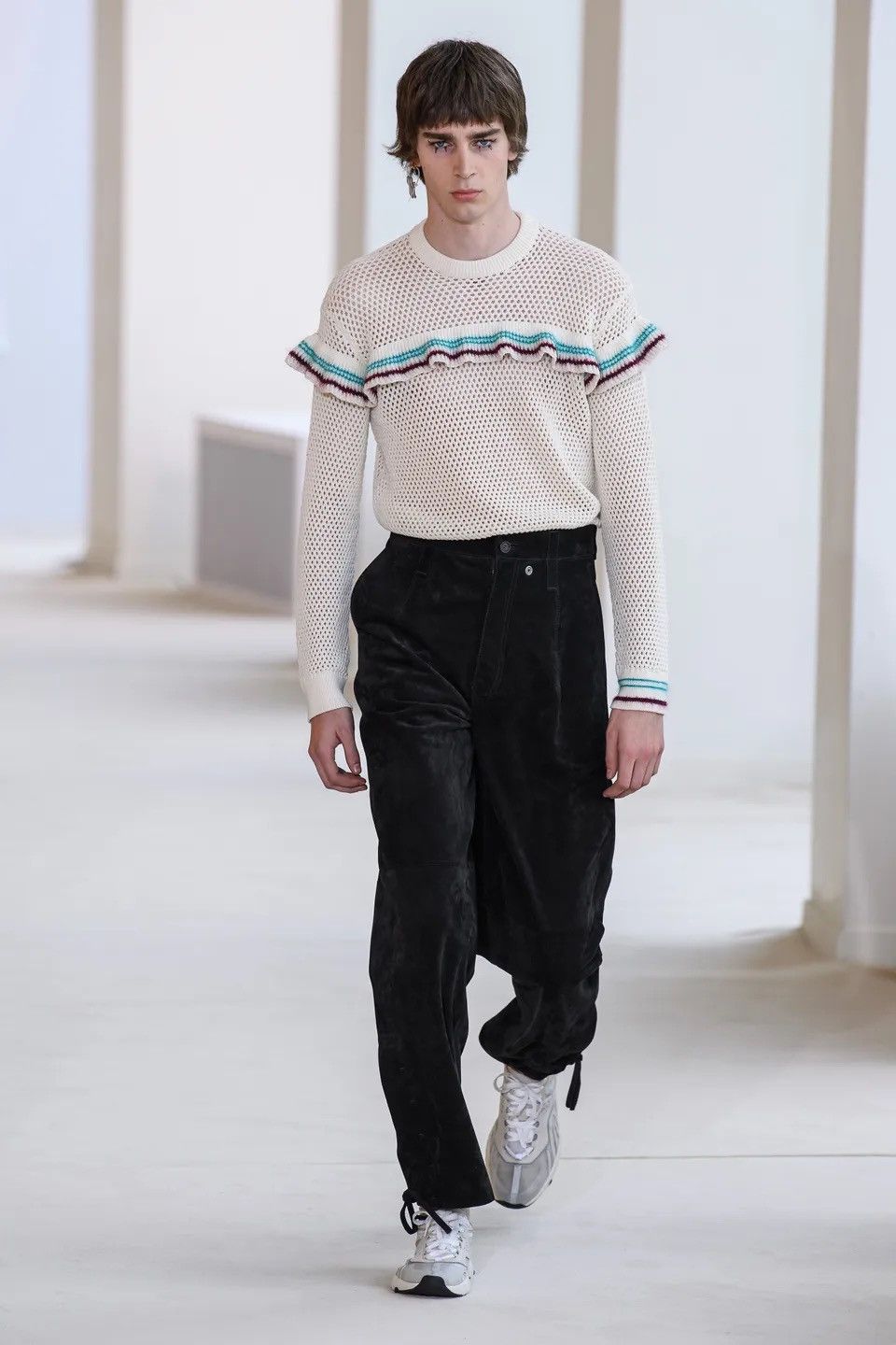 image of Acne Studios Ss20 Runway Knitwear in Ecru Beige, Men's (Size Small)