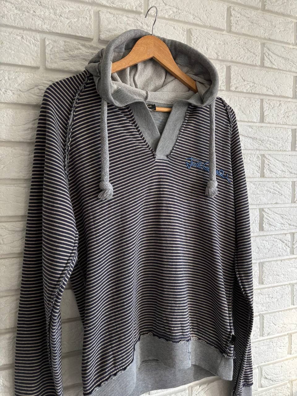 Just Cavalli Just Cavalli striped hoodie vintage Size US L / EU 52-54 / 3 - 1 Thumbnail