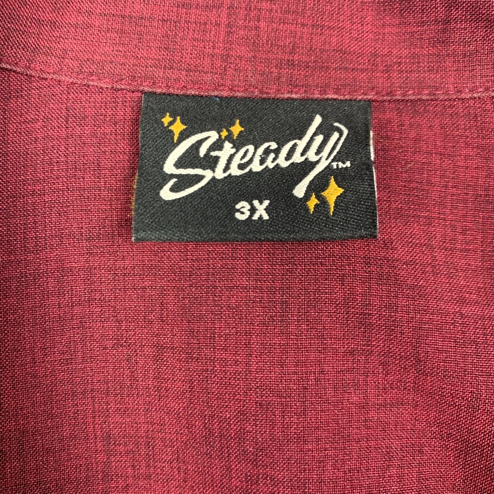 Atomic VINTAGE Steady Bowling Shirt Short Sleeve Red Button-Front 3X Mens Big & Tall 1980s Sportswear/Beach Size US XXL / EU 58 / 5 - 3 Thumbnail