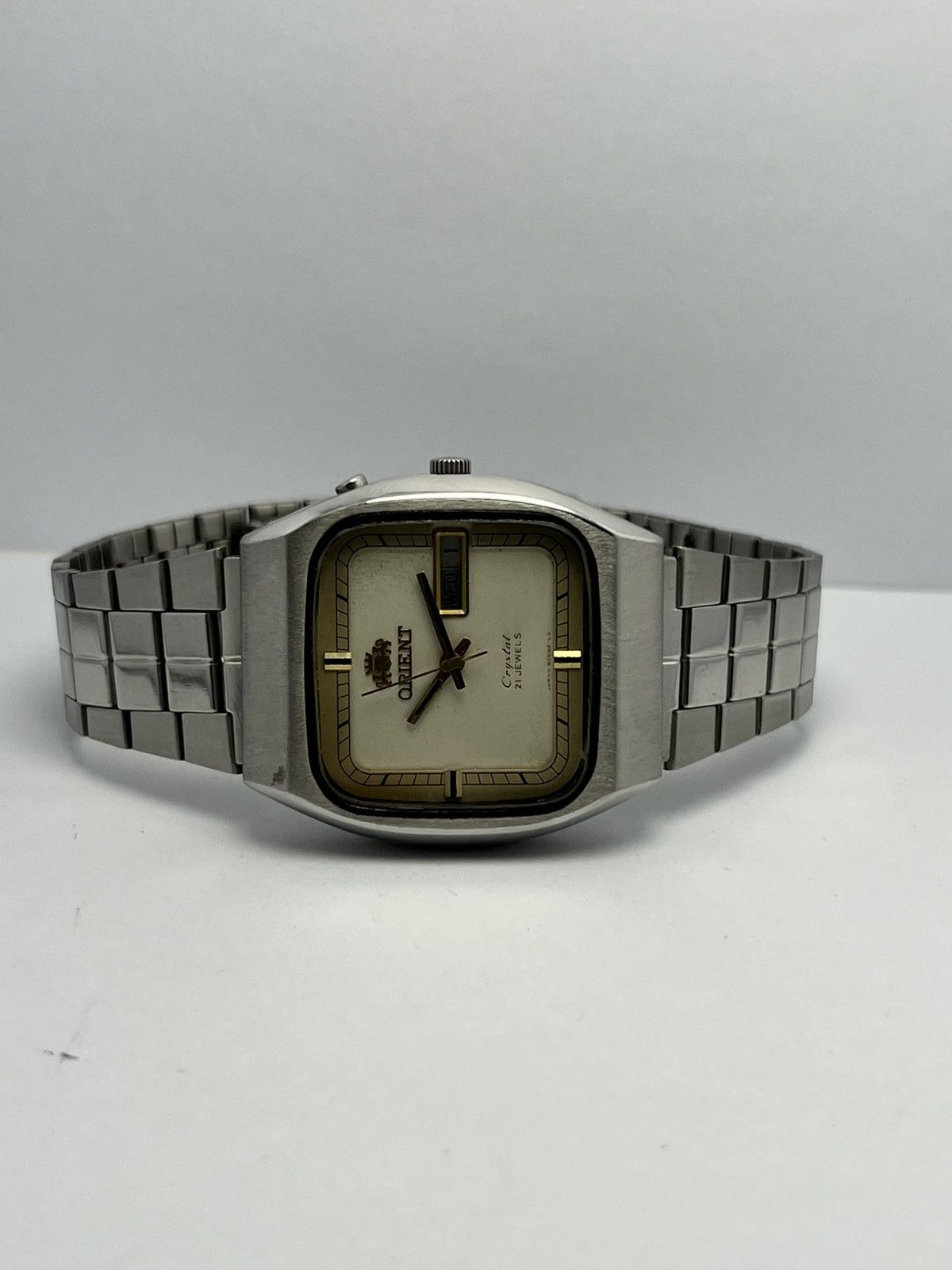 Orient Vintage Orient Automatic wrist Watch Day/Date Japan Size 36 - 7 Thumbnail