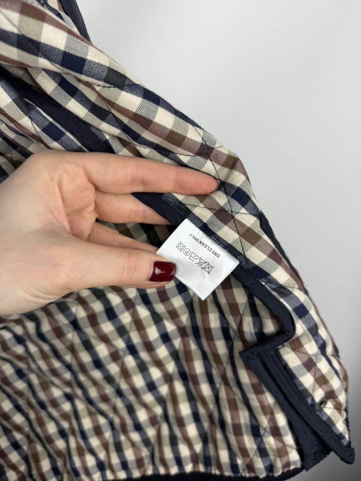 Aquascutum Aquascutum Men’s Quilted Check Lined Jacket Size S Size US S / EU 44-46 / 1 - 25 Thumbnail