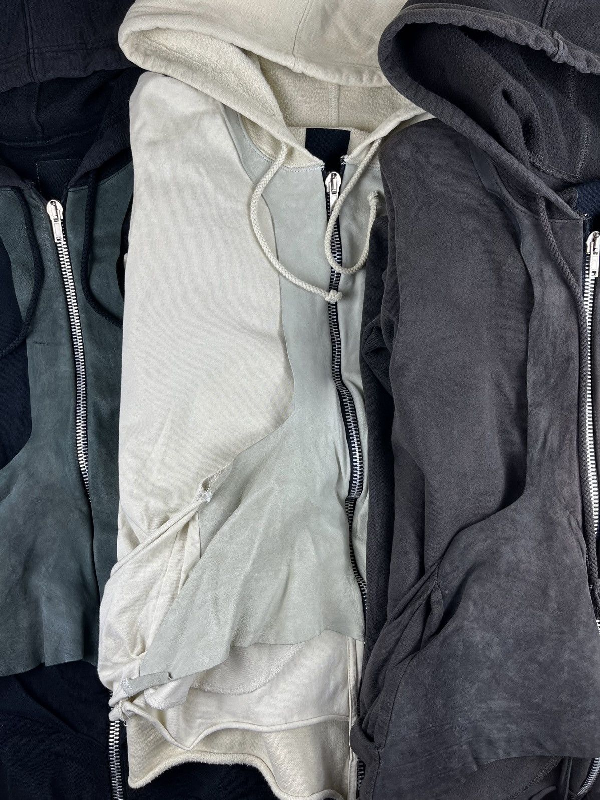 Rick Owens Rick Owens SLAB Layered Leather Bondage Hoodie Size US M / EU 48-50 / 2 - 5 Thumbnail