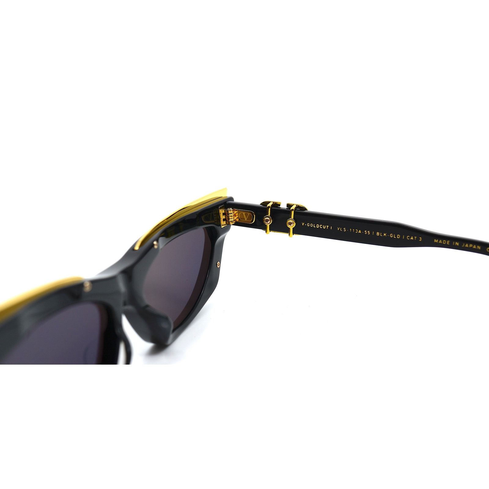 Valentino NEW Valentino V Goldcut I VLS113 Black Gold Sunglasses Size ONE SIZE - 13 Thumbnail