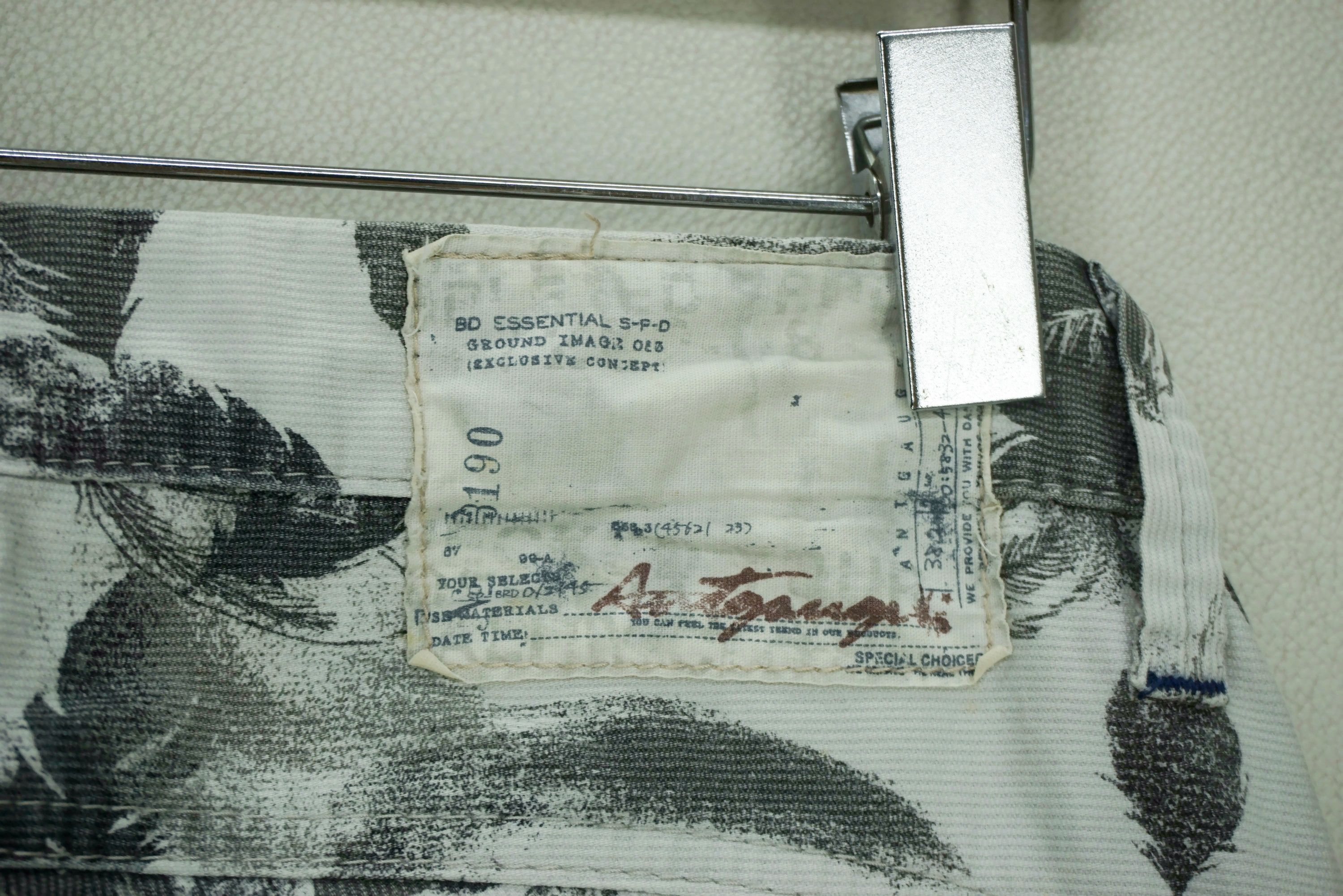Japanese Brand Antgauge Japan Pants Size 29x30.5 Slim Skinny Feathers Print Size US 29 - 10 Thumbnail
