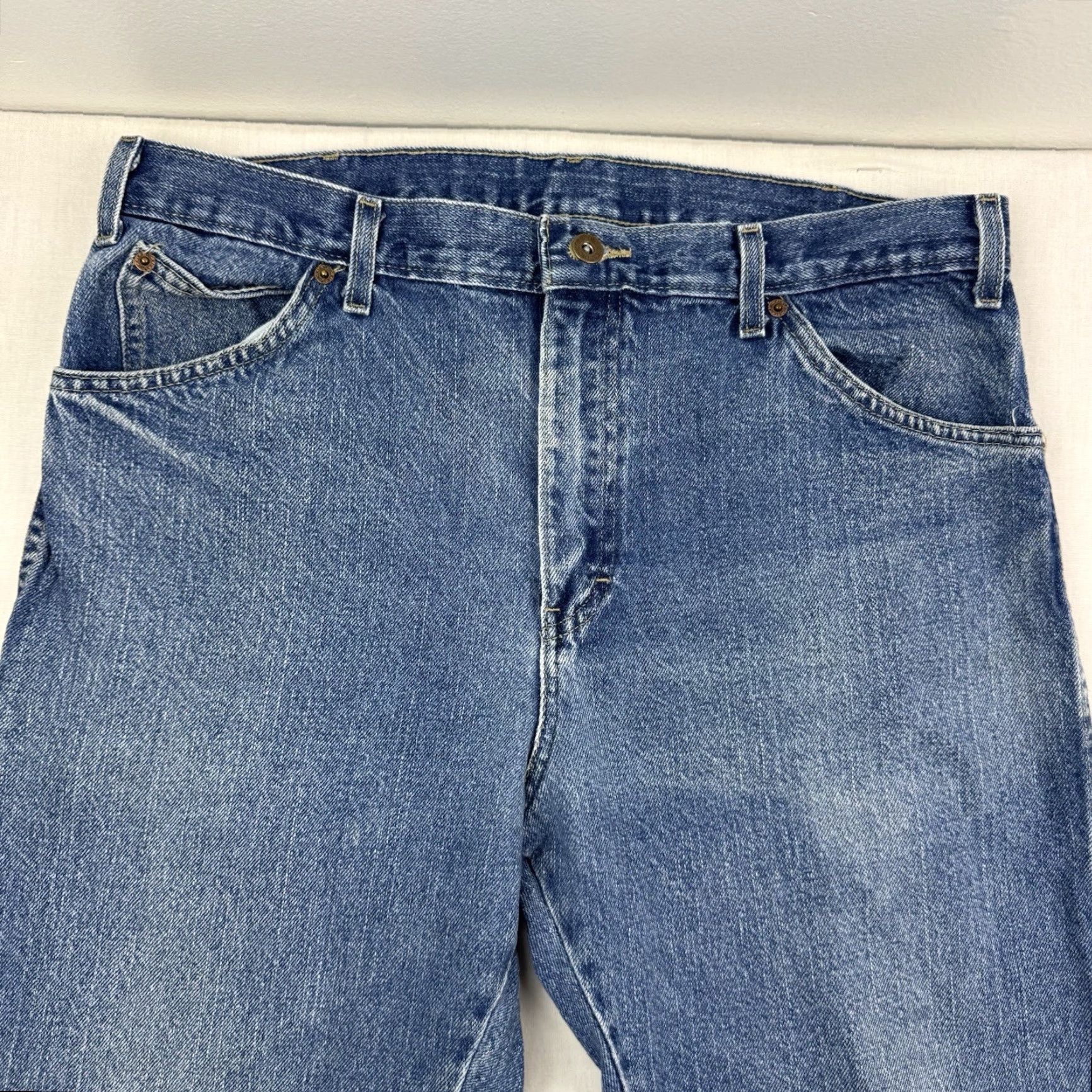 Dickies Dickies Jeans Adult 34x29 Regular Fit Straight Leg Workwear Denim Pants Blue Cotton Denim USA Grunge 90s Mens Size US 34 / EU 50 - 2 Thumbnail