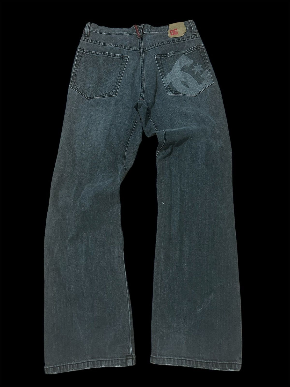 DC Crazy Y2K Vintage Dc Shors Straight Faded Denim Jeans Size US 30 / EU 46 - 1 Thumbnail
