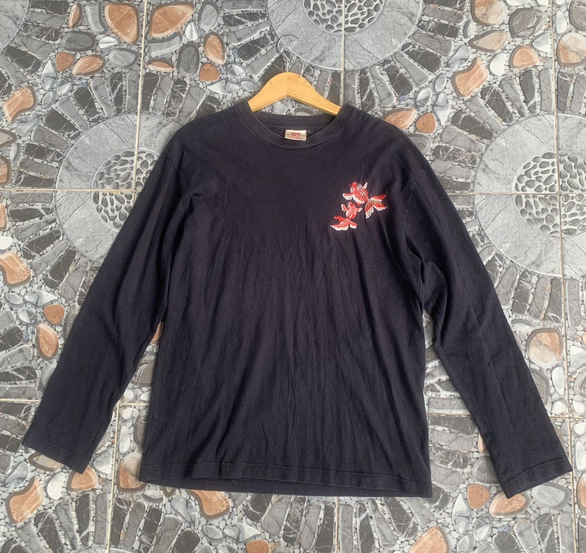 Vintage Vintage Japanese Classic Script Long Sleeve T-Shirt Size US L / EU 52-54 / 3 - 2 Thumbnail