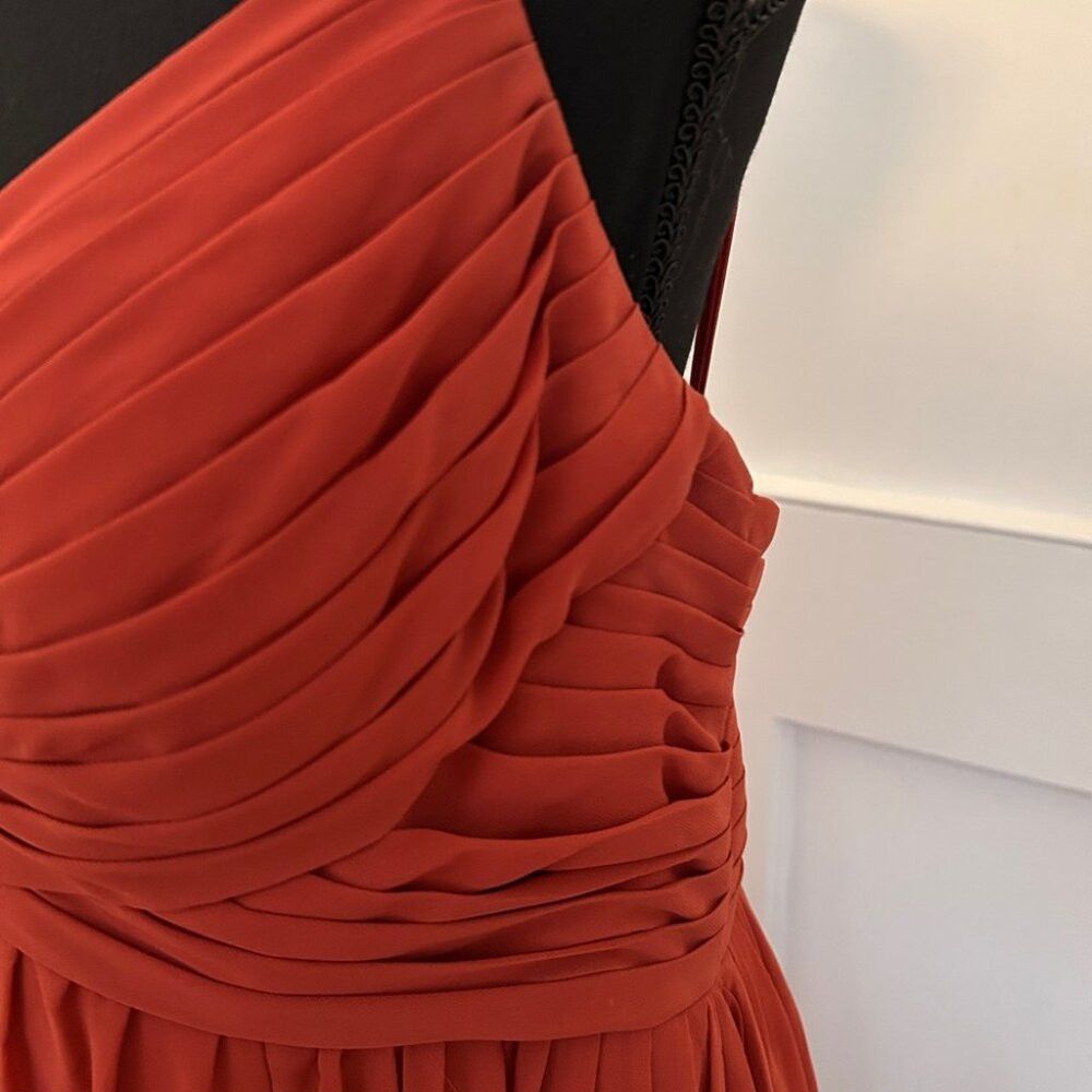 Other Azazie Paprika Aline Pleated Chiffon Dress in Size A16 Size XXL / US 16-18 / IT 52-54 - 7 Thumbnail