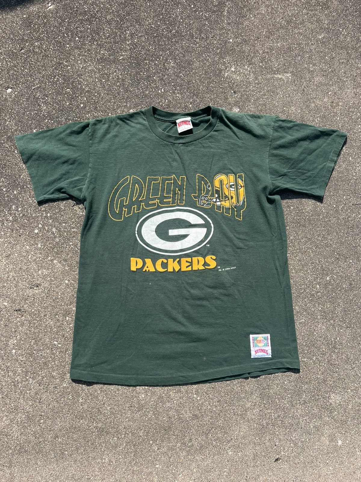 Nutmeg × Vintage Vintage Green Bay Packers T-shirt Size US L / EU 52-54 / 3 - 1 Thumbnail