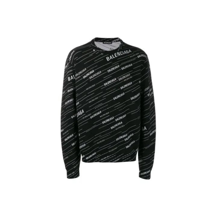 Balenciaga Balenciaga Logo Knit Pullover Sweater for Men Size US L / EU 52-54 / 3 - 1 Thumbnail