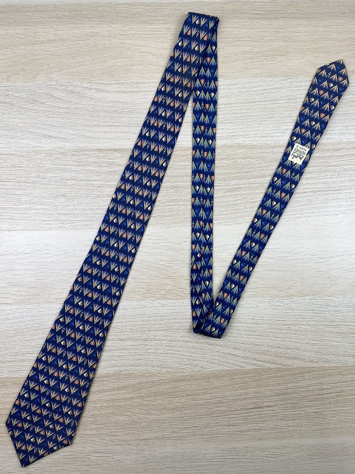 Hermes Hermes Silk Tie T49 Size ONE SIZE - 2 Thumbnail