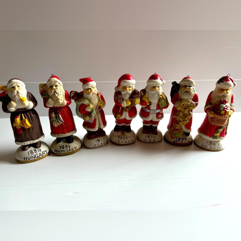 Designer Lot of 7 Vintage Santa Around the World Figurines Size ONE SIZE - 1 Thumbnail