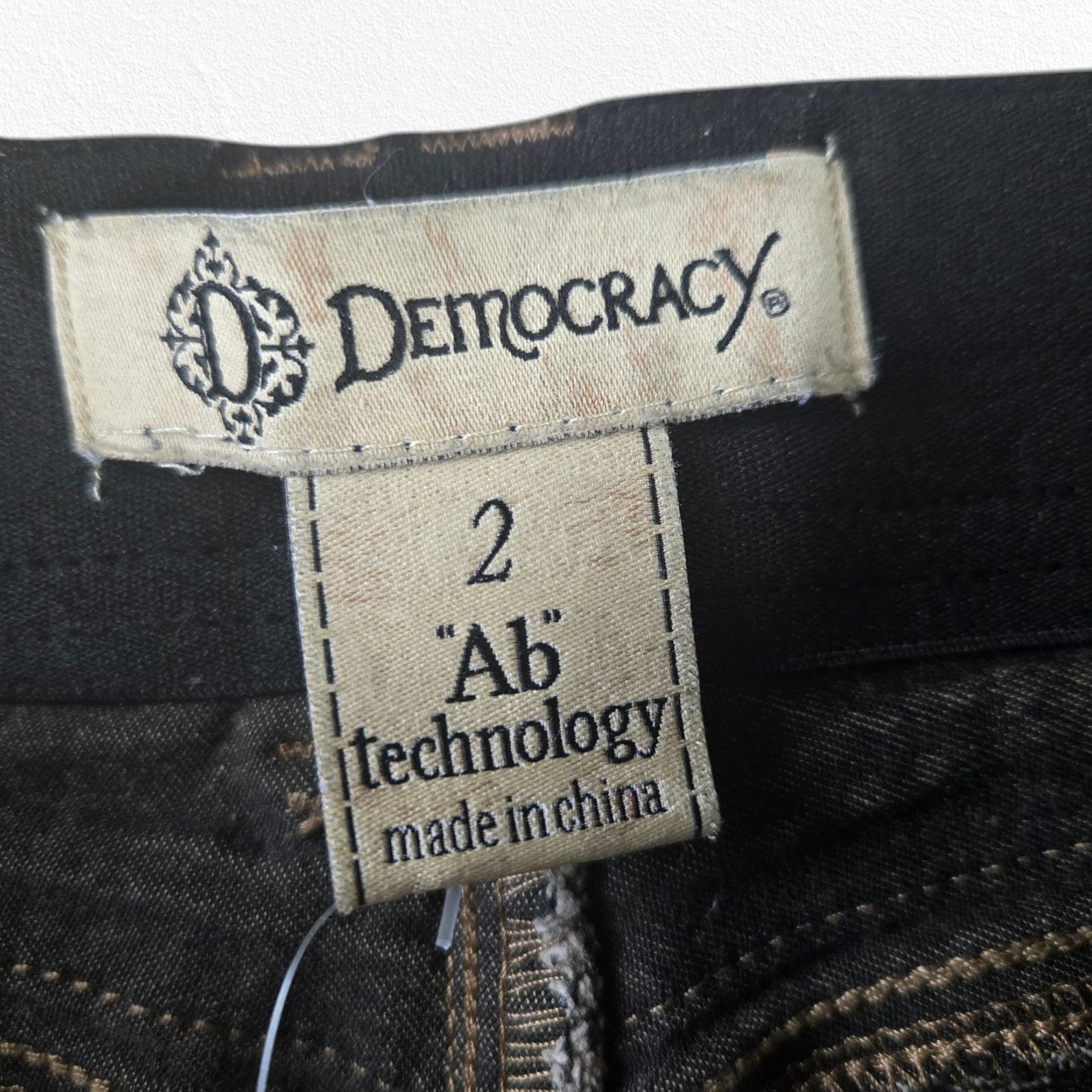 Other Democracy Tan "Ab"Solution Low Rise Skinny Leg Jeans Size 2 Size 26" / US 2 / IT 38 - 5 Thumbnail