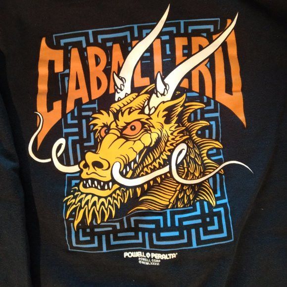 Vintage cheapest steve caballero mechanical dragon sweater