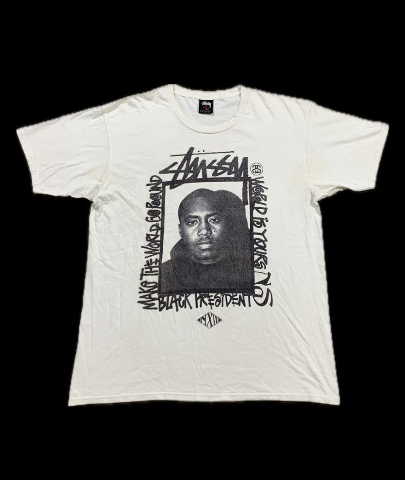 Stussy Vintage Stussy X Nas white short sleeve Size US L / EU 52-54 / 3 - 1 Thumbnail