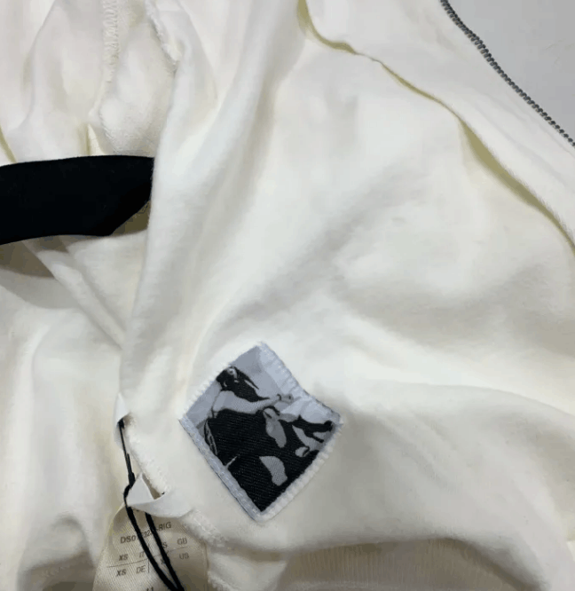 Rick Owens Rick Owens Off-White Asymmetric Zip Cropped High Neck Jacket Size US XS / EU 42 / 0 - 5 Thumbnail