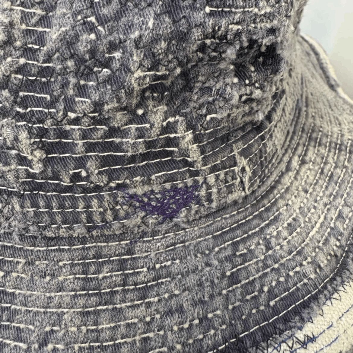 Kapital KAPITAL BROBRO Distressed Bucket Hat Size ONE SIZE - 3 Thumbnail