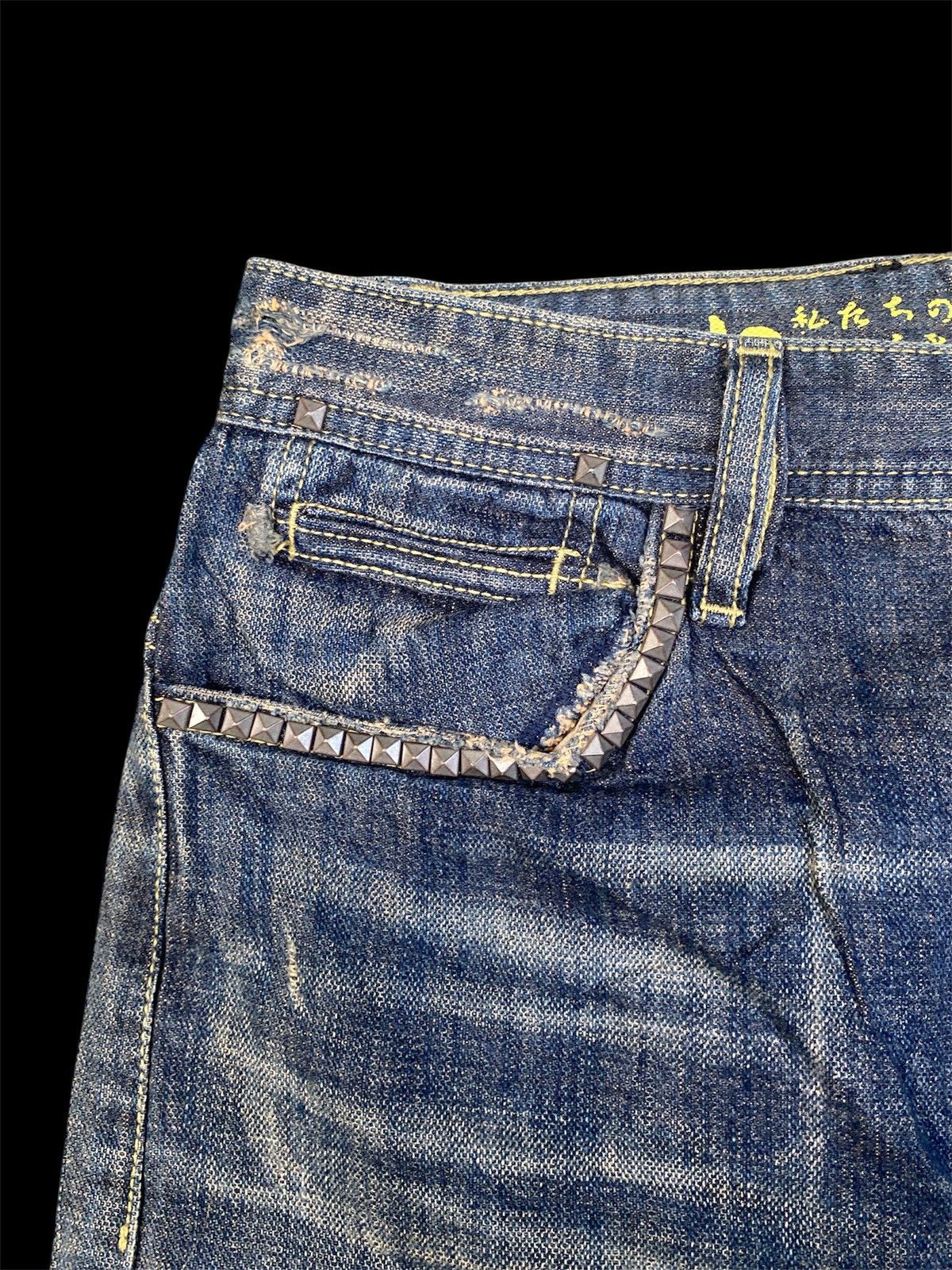 Tornado Mart Japanese Kulo Distressed Baggy Denim Size US 32 / EU 48 - 6 Thumbnail