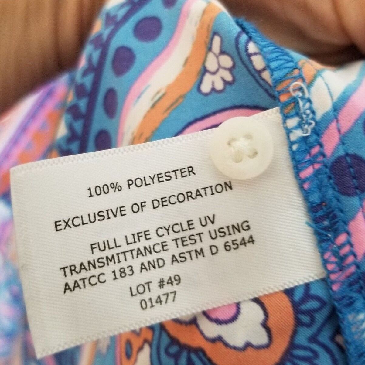 Cool Shirtz Coolibar Womens Geometric Oceanside UPF 50+ Sun Dress Swim Size M / US 6-8 / IT 42-44 - 8 Thumbnail