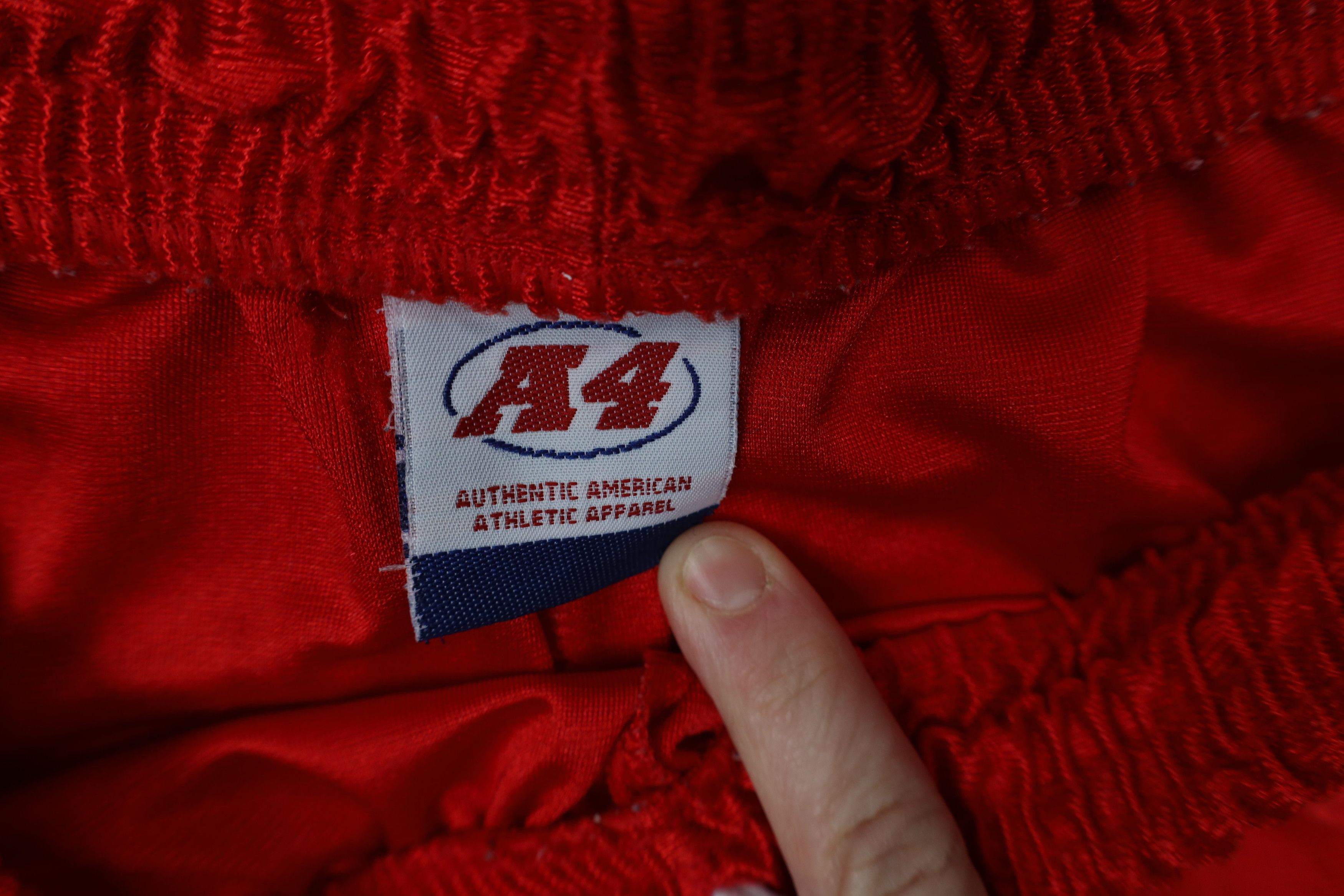 Vintage Vintage 90s Streetwear Silky Tearaway Wide Leg Pants Red USA Size US 38 / EU 54 - 10 Thumbnail