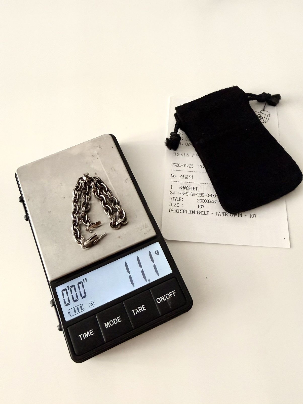 Chrome Hearts Chrome hearts paper chain bracelet 7inch Size ONE SIZE - 7 Thumbnail