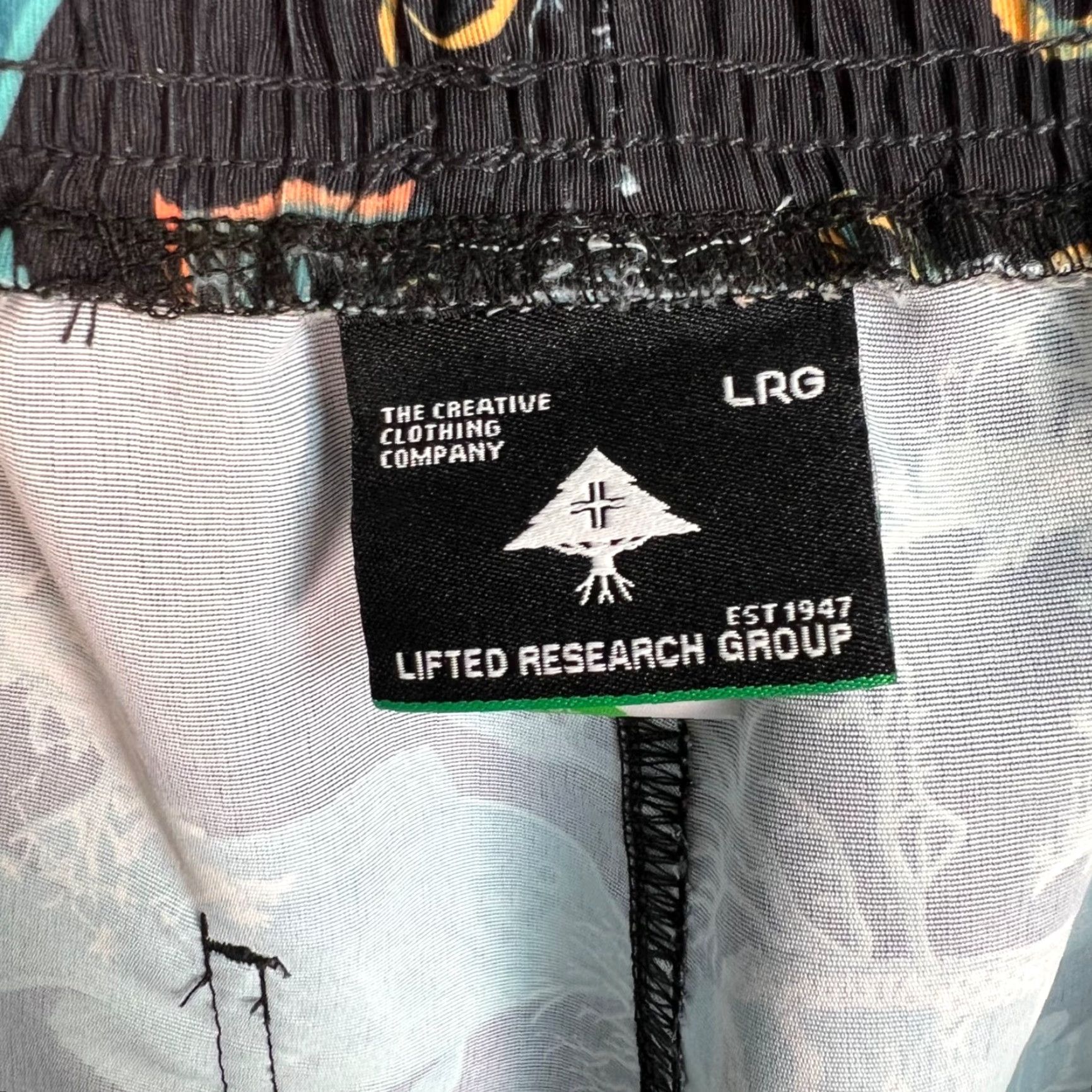 Swims LRG Mens Underwater Graphic Swim Shorts Large Polyester Black Multicolor Size US 33 - 3 Thumbnail