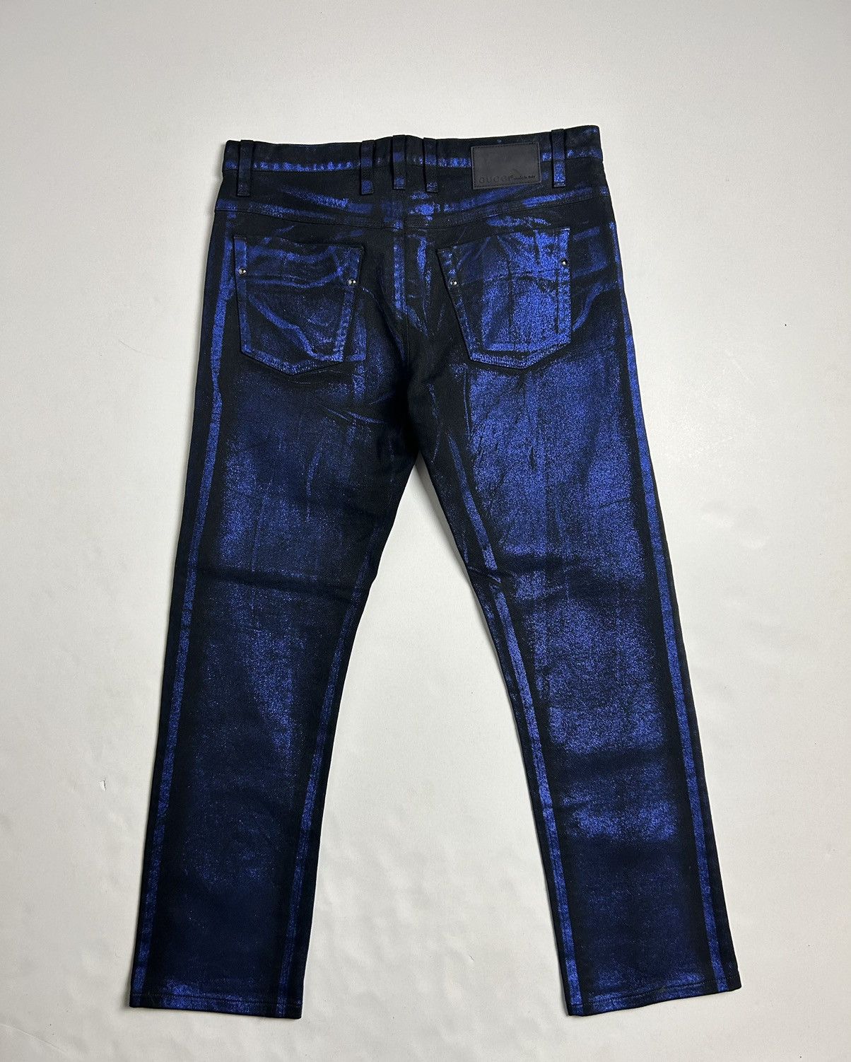 Gucci Gucci Blue Glitter Jeans Size 34" / US 12 / IT 48 - 6 Thumbnail