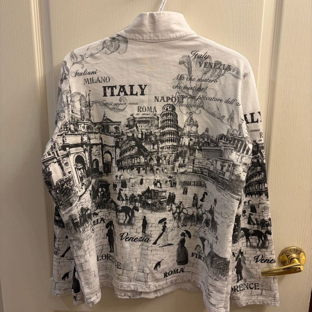 John Galliano John Galliano Style Italian all over gazette print Zip-Up XL Size XL / US 12-14 / IT 48-50 - 5 Thumbnail