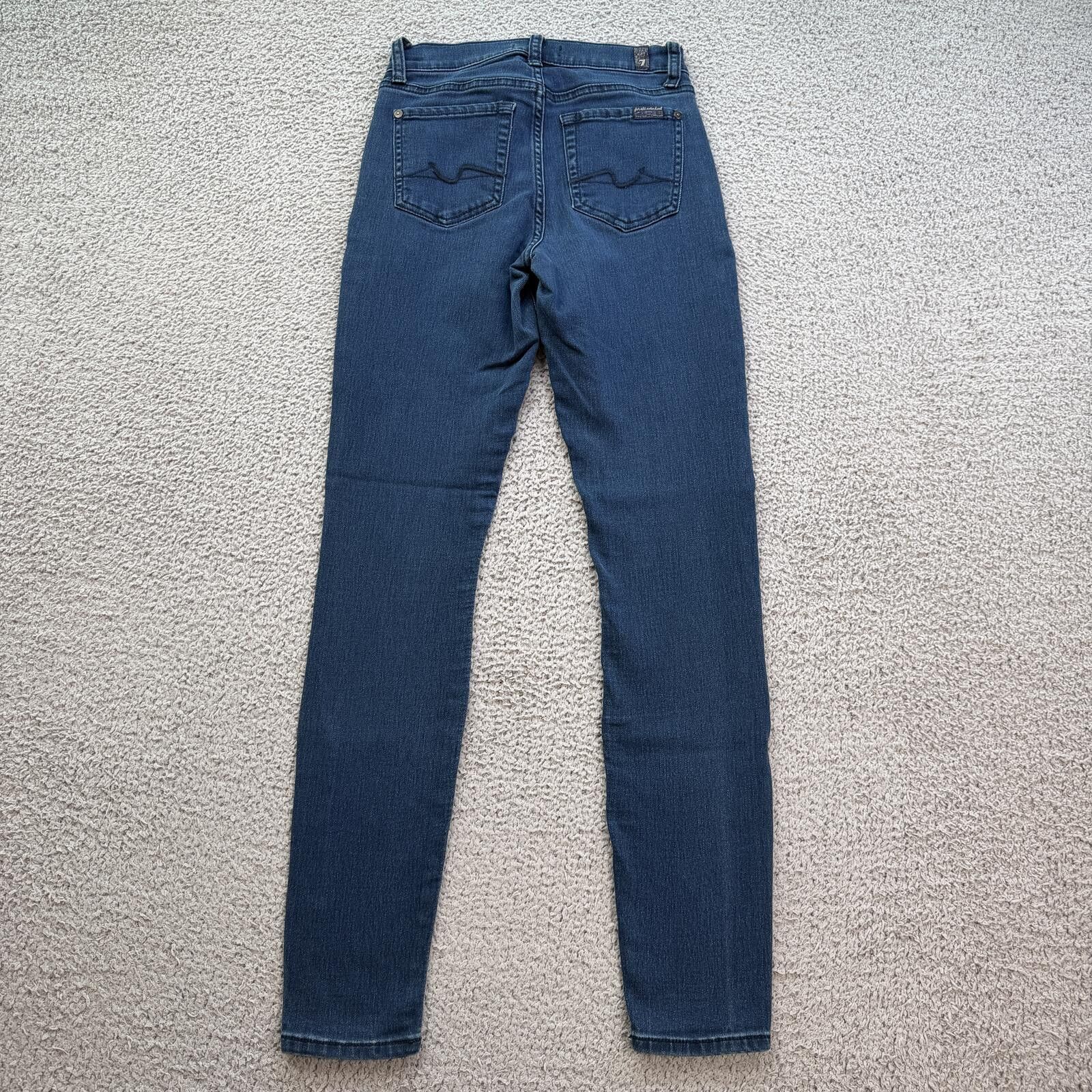 7 For All Mankind 7 For All Mankind Gwenivere Skinny Jeans Womens 24 Blue Size 24" / US 00 / IT 34 - 2 Thumbnail