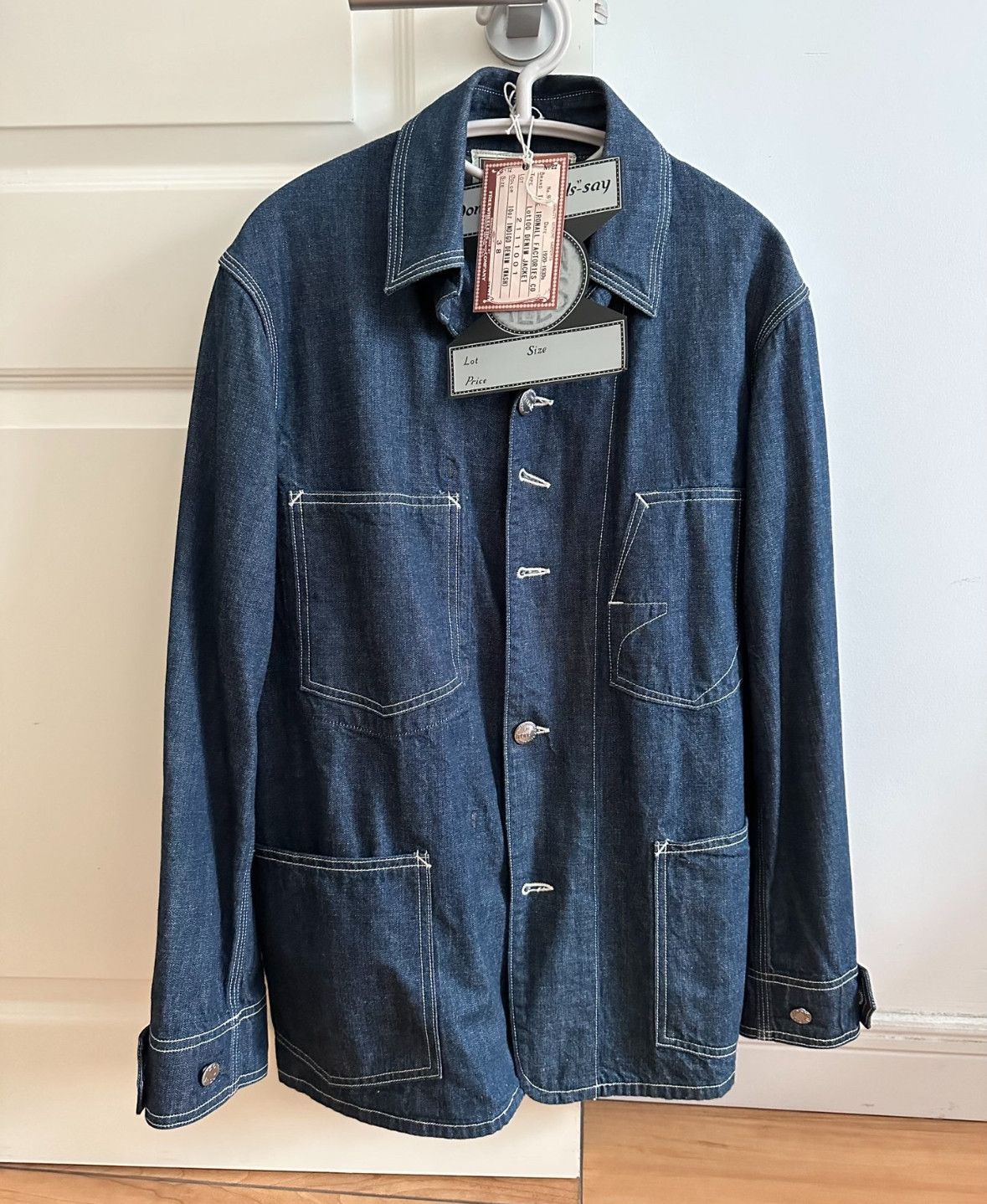 image of Freewheelers Ironalls Four-Pocket Coveralls in Blue, Men's (Size Medium)